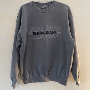 Vintage ikeda jeans sweatshirt size L